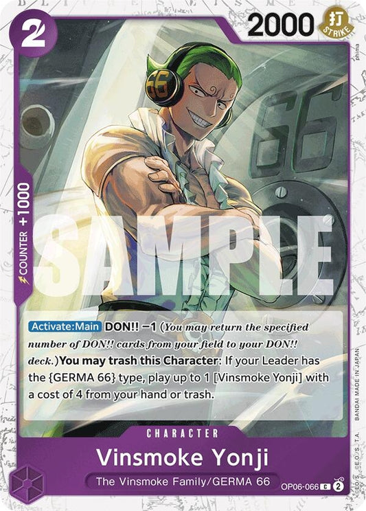 Image for Vinsmoke Yonji (OP06-066) (Jolly Roger Foil) - One Piece Card Game