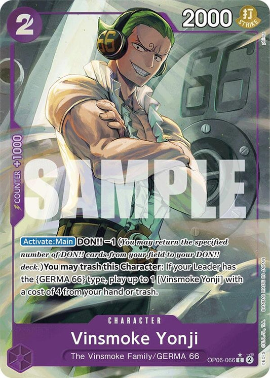 Image for Vinsmoke Yonji (OP06-066) (Full Art) - One Piece Card Game