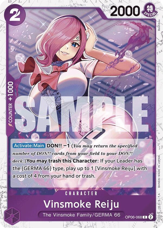 Image for Vinsmoke Reiju (OP06-068) (Jolly Roger Foil) - One Piece Card Game