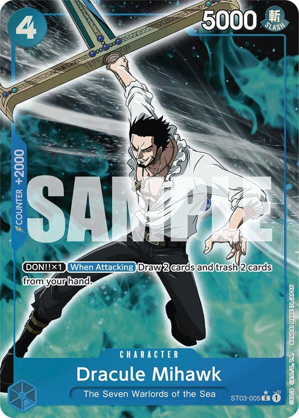 Image for Dracule Mihawk (ST03-005) (Full Art) - One Piece Card Game