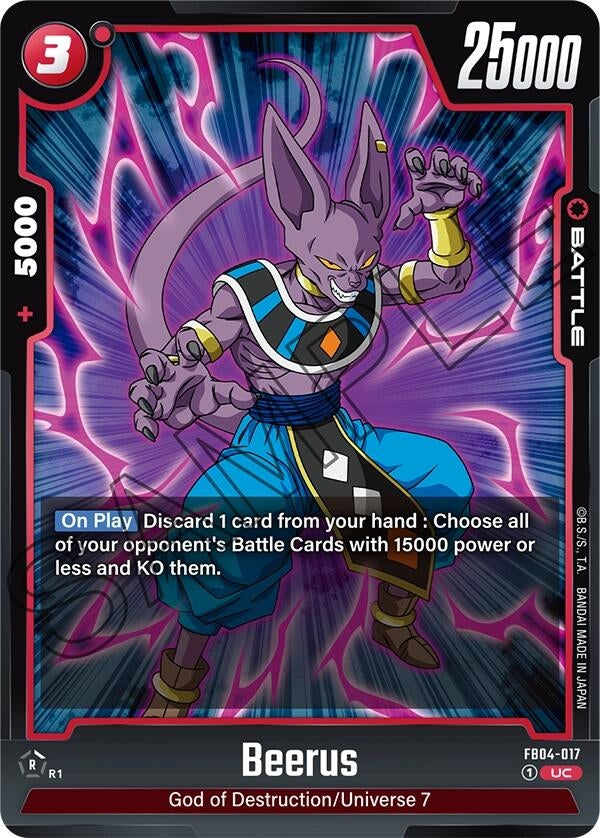 Image for Beerus - Dragon Ball Super: Fusion World