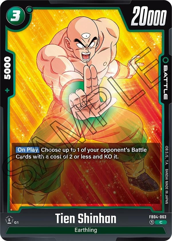 Image for Tien Shinhan - FB04-063 - Dragon Ball Super: Fusion World