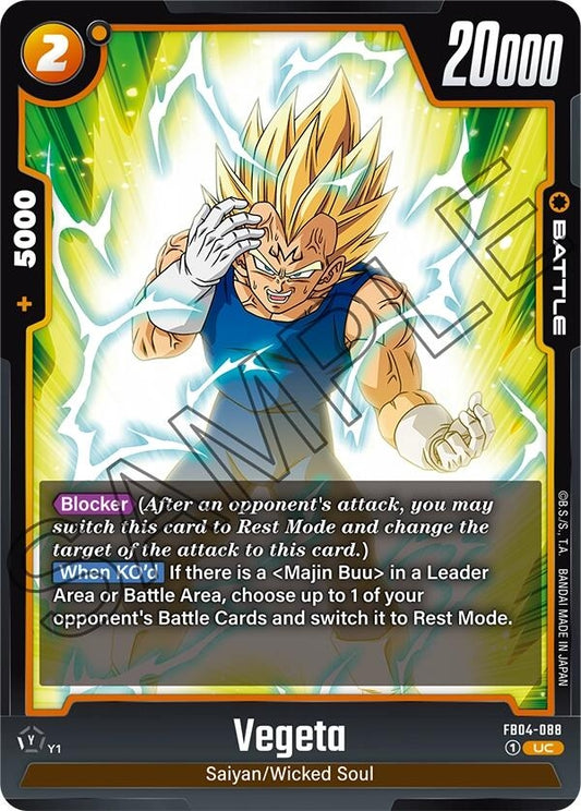 Image for Vegeta - FB04-088 - Dragon Ball Super: Fusion World