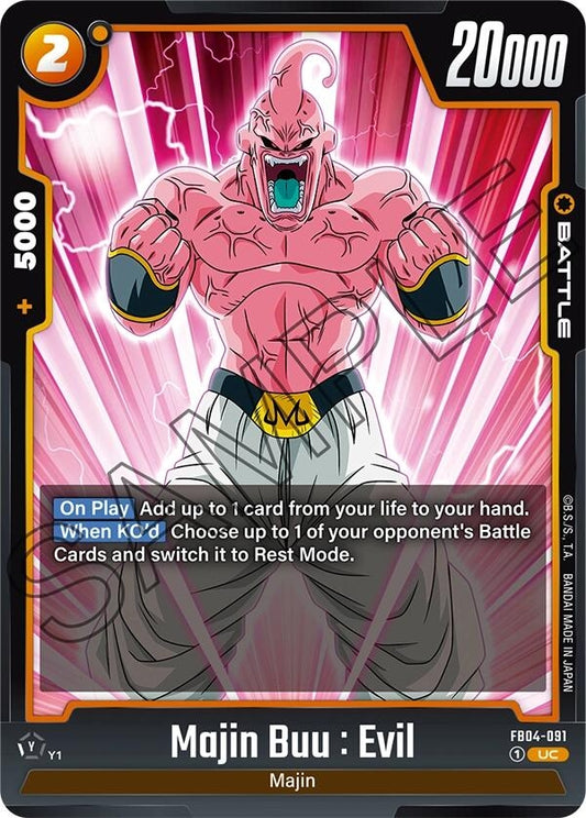 Image for Majin Buu : Evil - FB04-091 - Dragon Ball Super: Fusion World