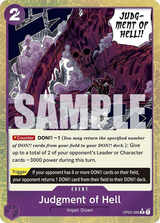 Image for Judgment of Hell (Textured Foil) - One Piece Card Game