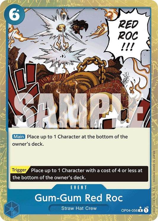 Image for Gum-Gum Red Roc (Textured Foil) - One Piece Card Game