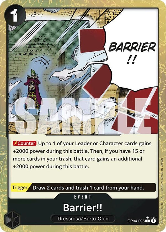 Image for Barrier!! (Textured Foil) - One Piece Card Game