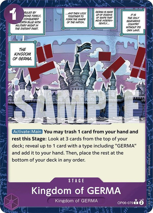 Image for Kingdom of GERMA (Textured Foil) - One Piece Card Game