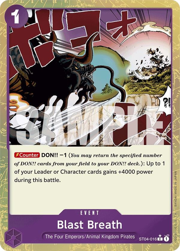 Image for Blast Breath (Textured Foil) - One Piece Card Game
