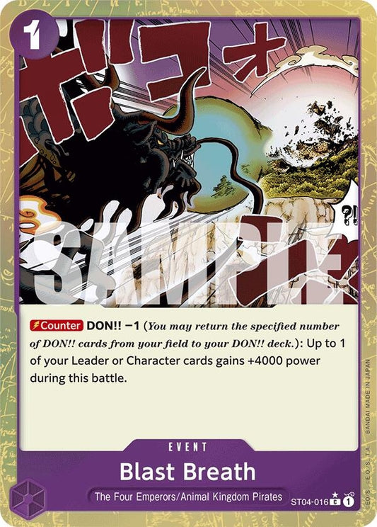 Image for Blast Breath (Textured Foil) - One Piece Card Game