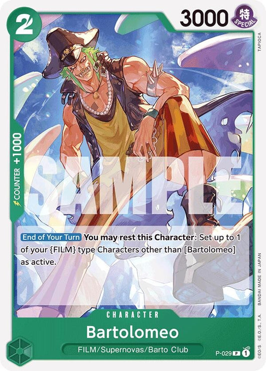 Image for Bartolomeo (P-029) (Reprint) - One Piece Card Game