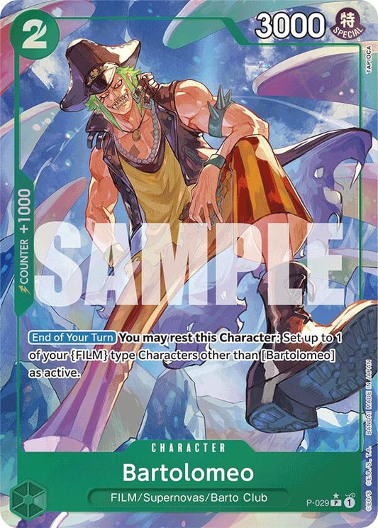 Image for Bartolomeo (P-029) (Full Art) - One Piece Card Game