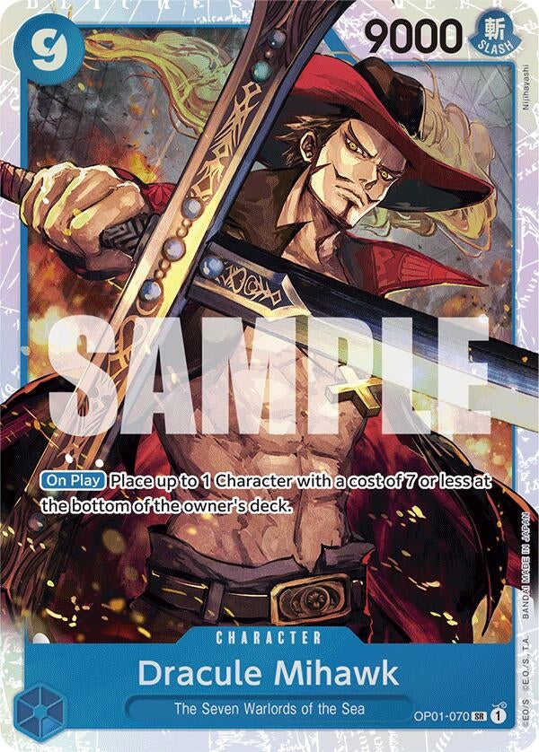 Image for Dracule Mihawk (OP01-070) (Reprint) - One Piece Card Game