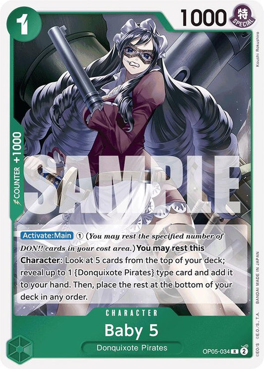 Image for Baby 5 (OP05-034) (Reprint) - One Piece Card Game