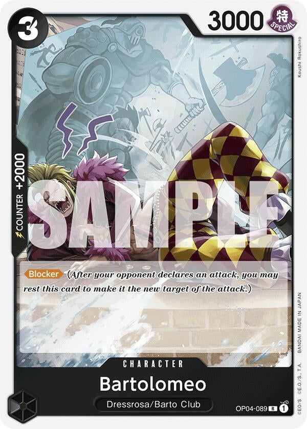 Image for Bartolomeo (OP04-089) (Reprint) - One Piece Card Game
