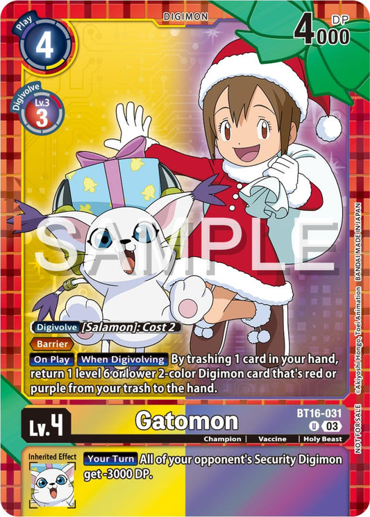 Image for Gatomon (Winter Holiday Event 2024) - Digimon Card Game
