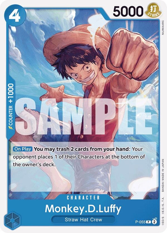 Image for Monkey.D.Luffy (P-055) (Reprint) - One Piece Card Game