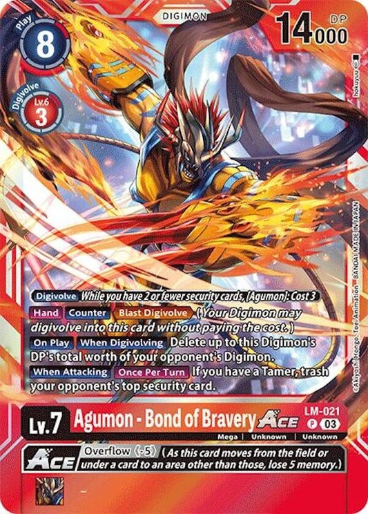 Image for Agumon - Bond of Bravery ACE - Digimon Card Game