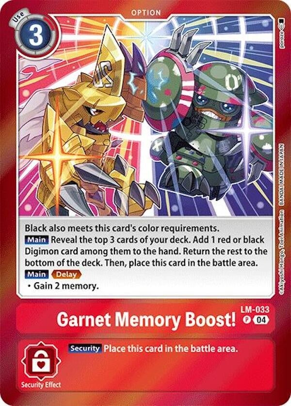 Image for Garnet Memory Boost! - Digimon Card Game