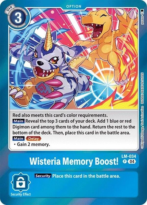 Image for Wisteria Memory Boost! - Digimon Card Game