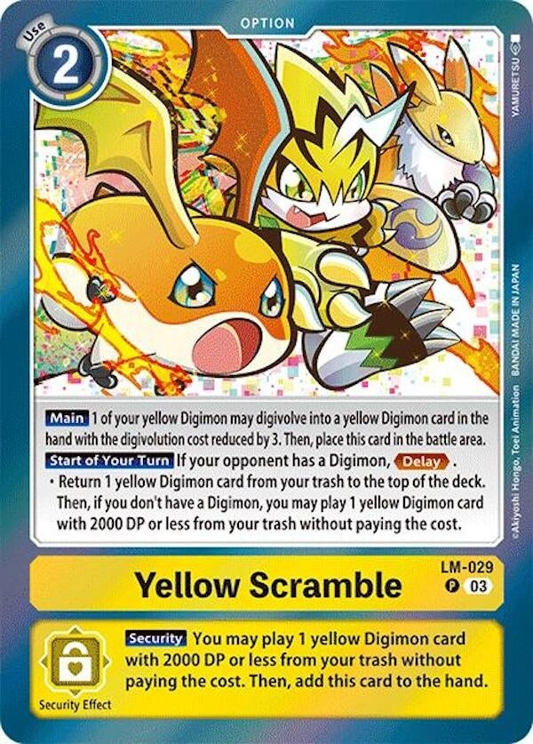 Image for Yellow Scramble - Digimon Card Game