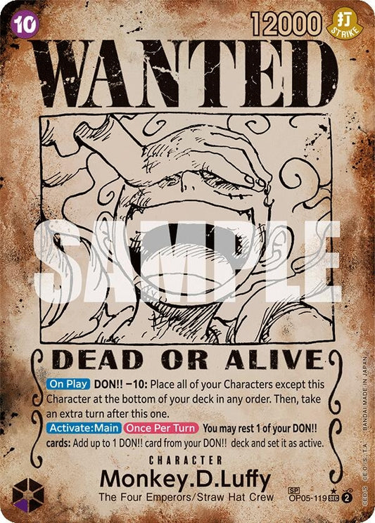 Image for Monkey.D.Luffy (Wanted Poster) - One Piece Card Game