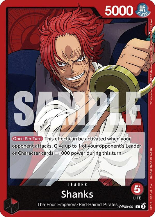 Image for Shanks (001) - One Piece Card Game