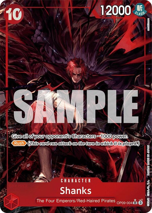 Image for Shanks (004) (Alternate Art) - One Piece Card Game