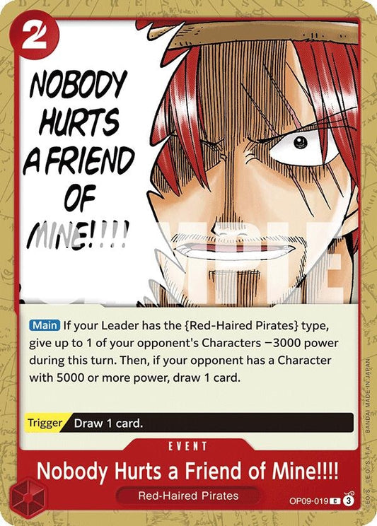 Image for Nobody Hurts a Friend of Mine!!!! - One Piece Card Game