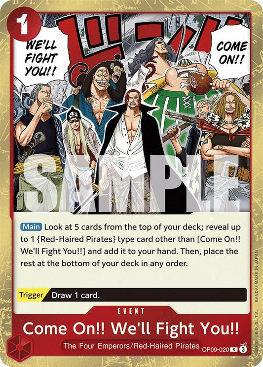 Image for Come On!! We'll Fight You!! - One Piece Card Game