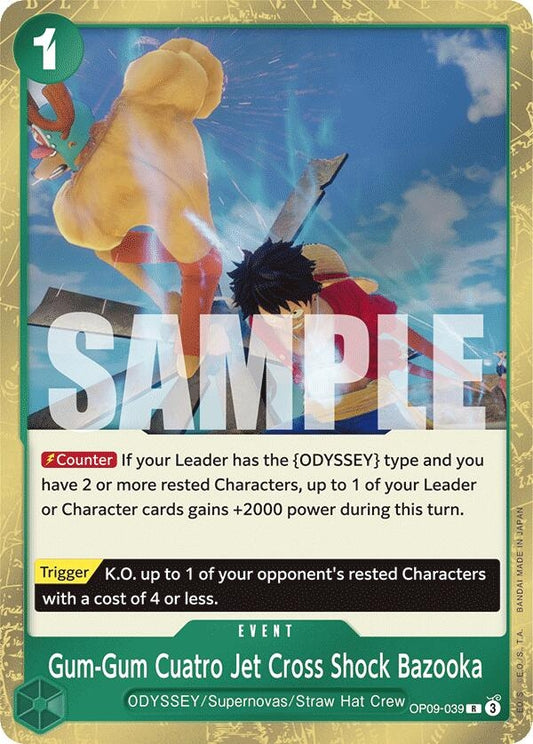 Image for Gum-Gum Cuatro Jet Cross Shock Bazooka - One Piece Card Game