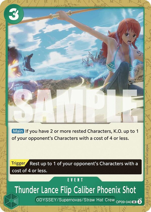 Image for Thunder Lance Flip Caliber Phoenix Shot - One Piece Card Game