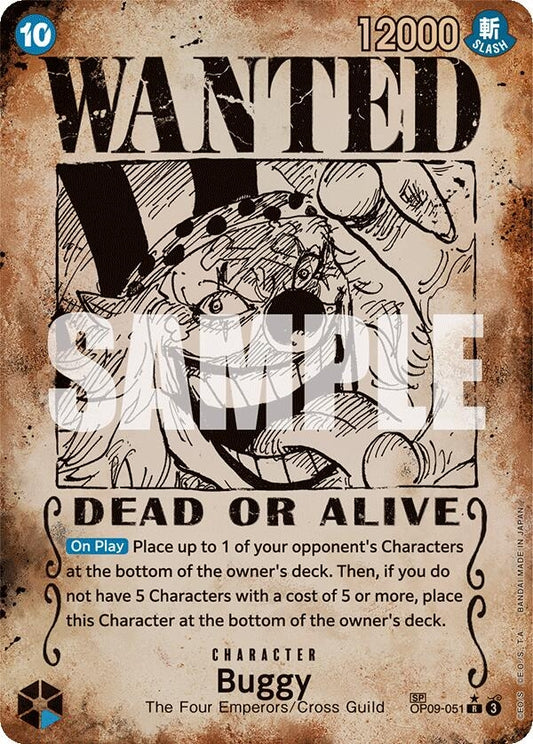 Image for Buggy (051) (Wanted Poster) - One Piece Card Game