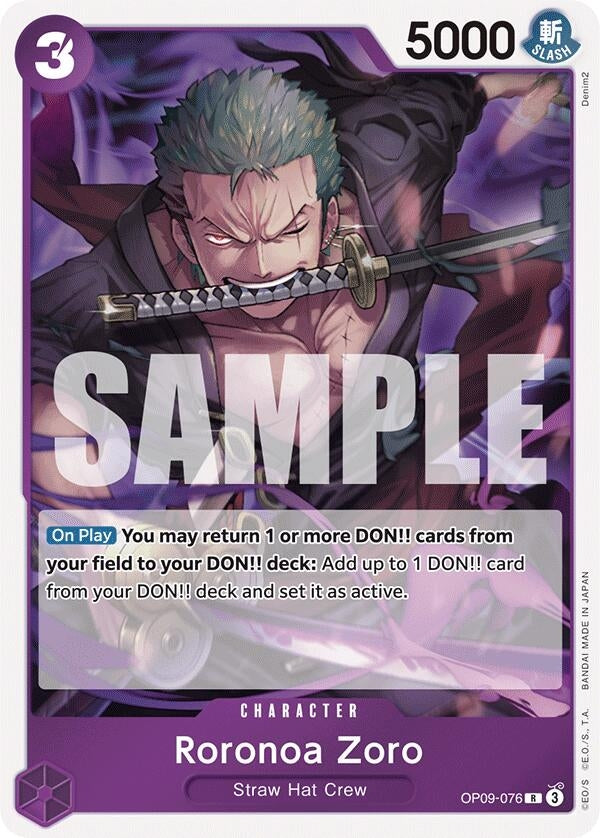 Image for Roronoa Zoro (076) - One Piece Card Game