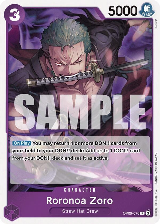 Image for Roronoa Zoro (076) - One Piece Card Game