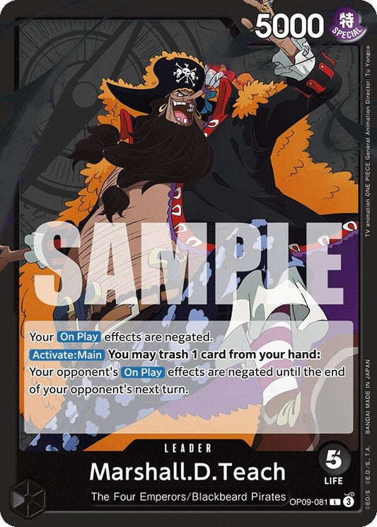 Image for Marshall.D.Teach (081) - One Piece Card Game
