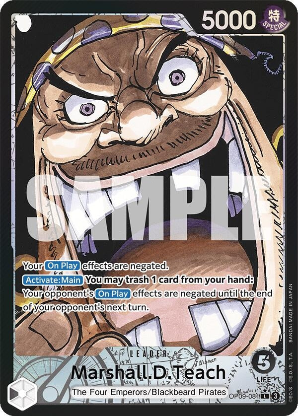 Image for Marshall.D.Teach (081) (Parallel) - One Piece Card Game