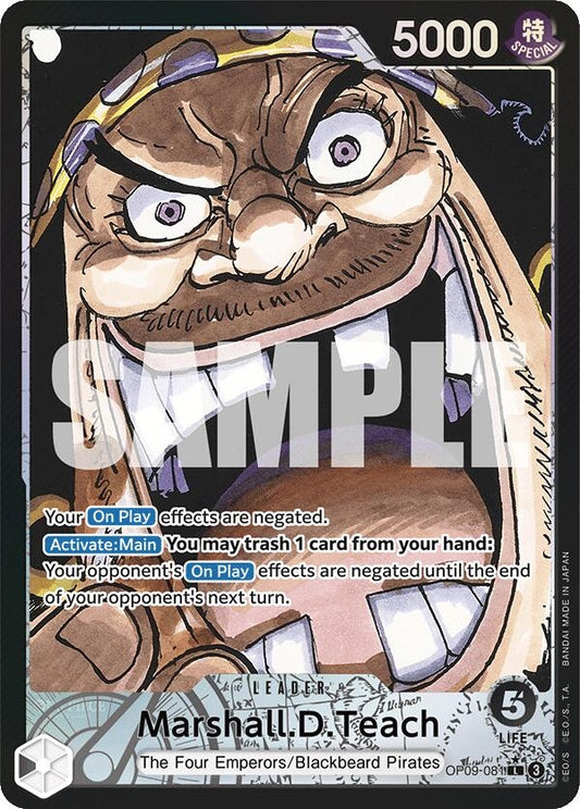 Image for Marshall.D.Teach (081) (Parallel) - One Piece Card Game