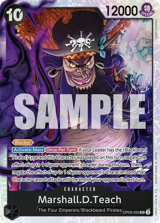 Image for Marshall.D.Teach (093) - One Piece Card Game