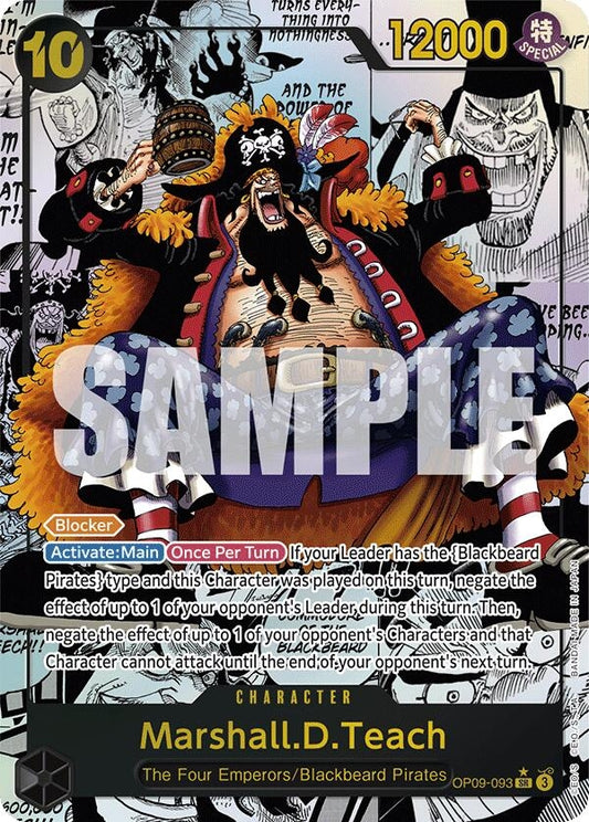 Image for Marshall.D.Teach (093) (Manga) - One Piece Card Game