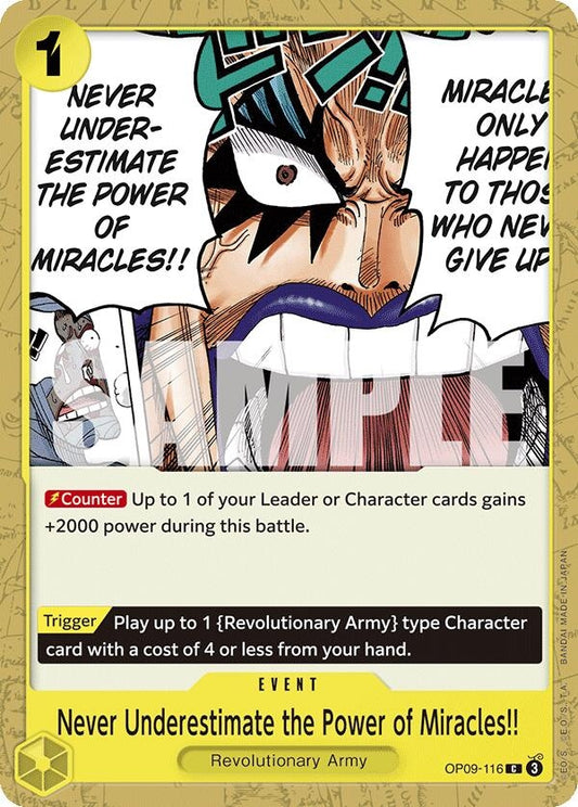Image for Never Underestimate the Power of Miracles!! - One Piece Card Game