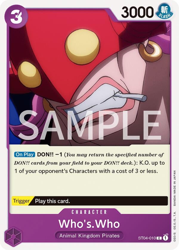 Image for Who's.Who - One Piece Card Game