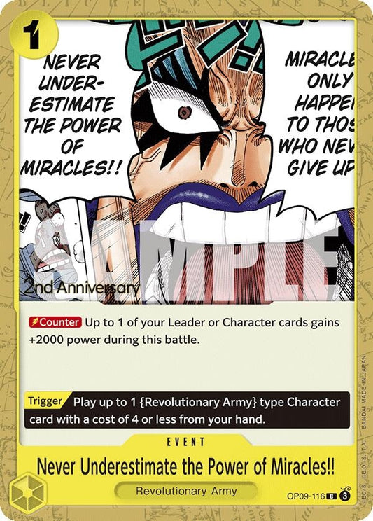 Image for Never Underestimate the Power of Miracles!! - One Piece Card Game
