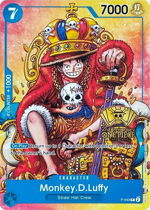 Image for Monkey.D.Luffy (2nd Anniversary Stamped Promo) - One Piece Card Game