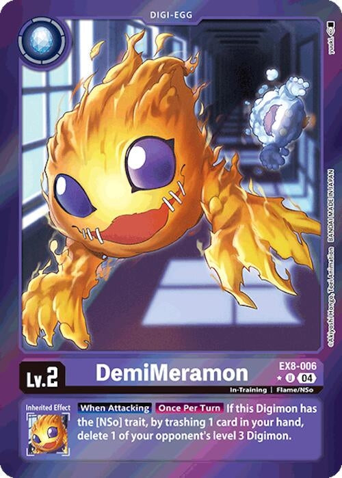Image for DemiMeramon (Limited Foil) - Digimon Card Game
