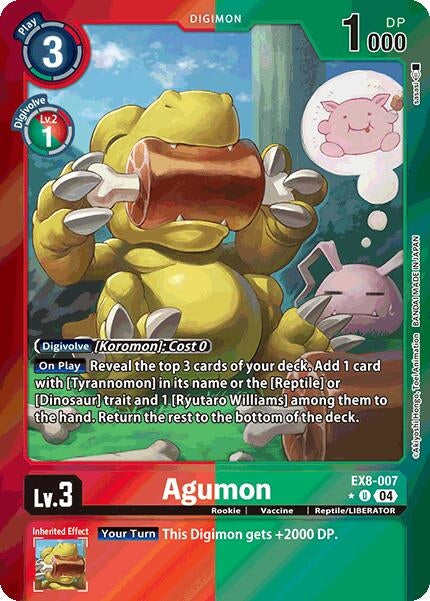 Image for Agumon - EX8-007 (Limited Foil) - Digimon Card Game