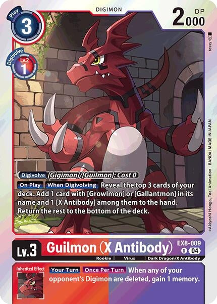 Image for Guilmon (X Antibody) - Digimon Card Game