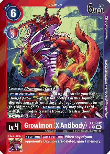 Image for Growlmon (X Antibody) (Limited Foil) - Digimon Card Game