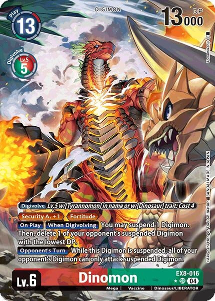 Image for Dinomon (Alternate Art) - Digimon Card Game