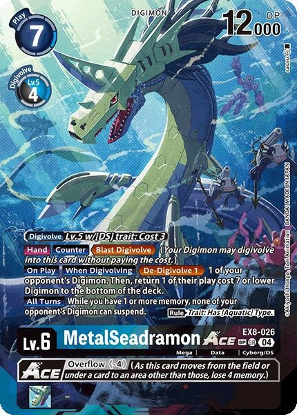 Image for MetalSeadramon ACE (Textured) - Digimon Card Game